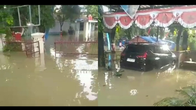 Banjir kepung kantor Bawaslu Grobogan Jateng