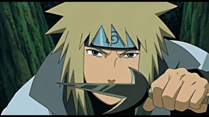 Potrer kunai Minato Namikaze