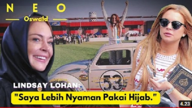 Lindsay Lohan nyaman baca Alquran