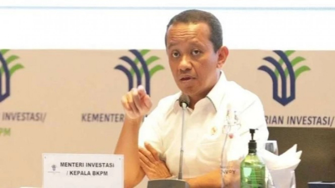 Menteri Investasi dan Kepala BKPM Bahlil Lahadalia.