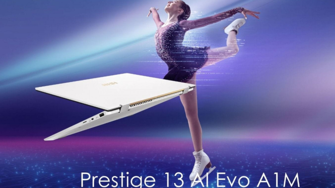 MSI Prestige 13 AI Evo Laptop Berdesain Tipis