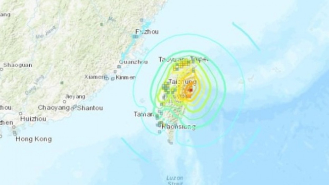 Gempa Taiwan.