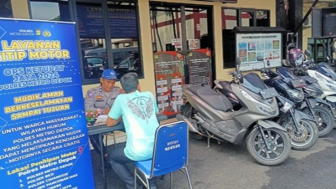 Program layanan titip motor Polres Metro Depok