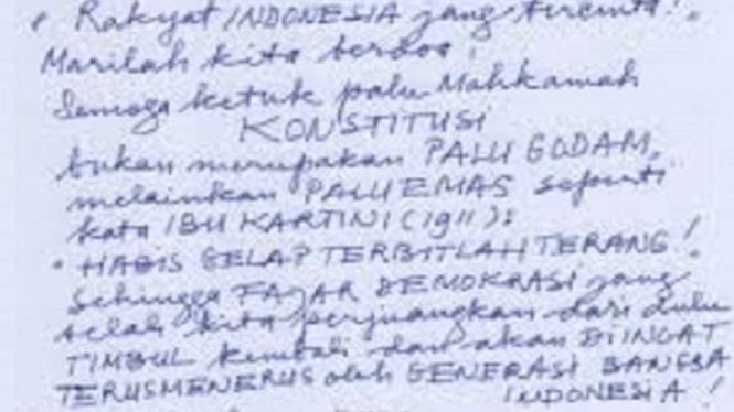 Surat Megawati untuk hakim MK jelang putusan sengketa Pilpres 2024