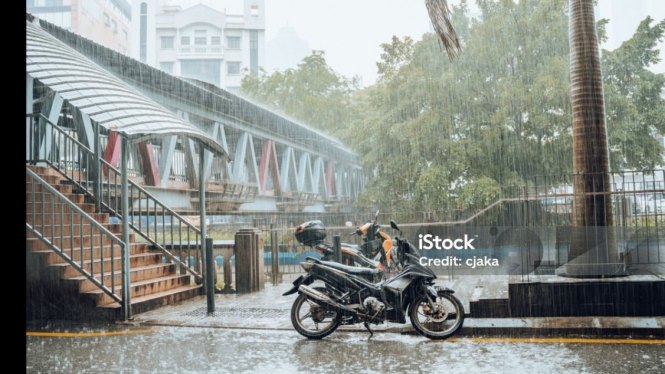 ilustrasi hujan wilayah DKI Jakarta