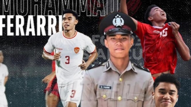 Pemain Timnas Indonesia ini ternyata polisi