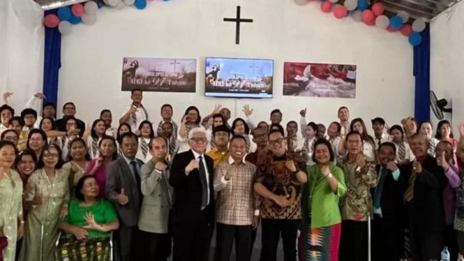 Supian Suri Hadiri HUT Gereja HKI Depok