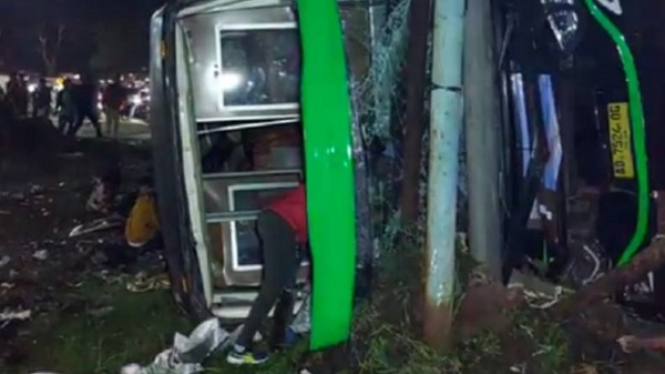 Kecelakaan bus SMK Lingga Kencana Depok di Subang