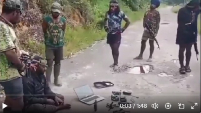 Aksi biadab OPM siksa kepala kampung di Intan Jaya Papua