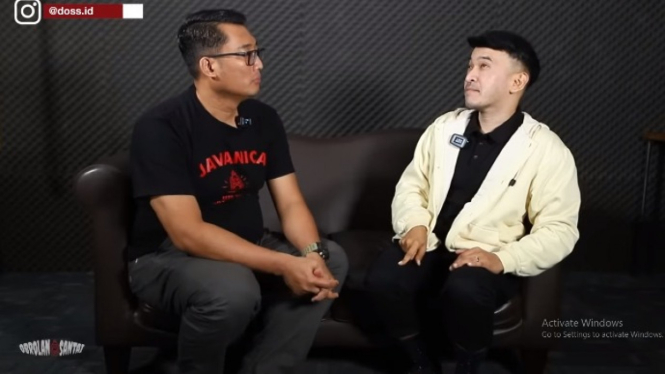 Tangkapan layar Om Hao bersama Ruben Onsu