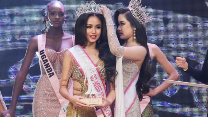 Shafa Aqila Aluraissa ABG Depok di kontes Miss Teen Global