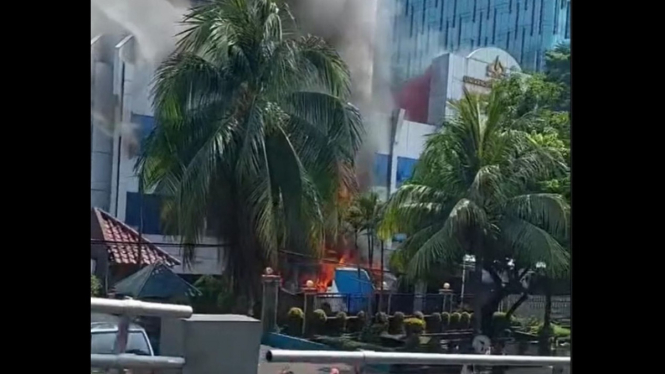 Kebakaran Terjadi di Gedung Universitas Trisakti Kampus F