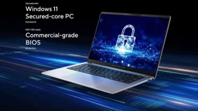 Potret ilustrasi laptop ASUS