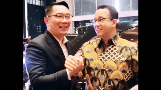 Potret Ridwan Kamil Bersama Anies Baswedan