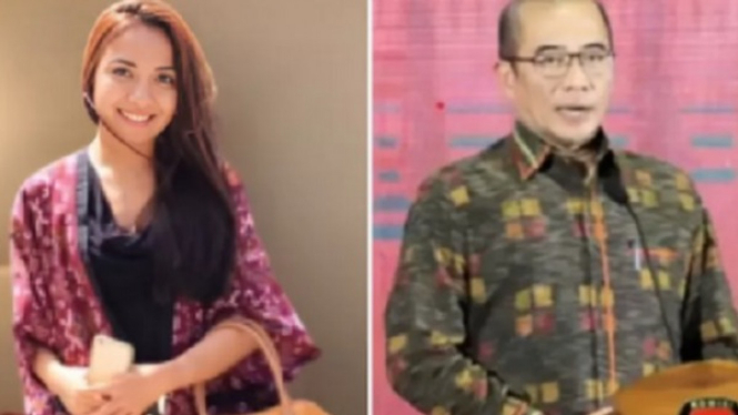 Cindra Aditi dan eks Ketua KPU Hasyim Asy'ari