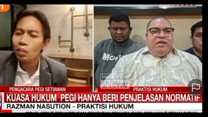 Potret tangkapan layar Toni RM dan Razman Arif Nasution