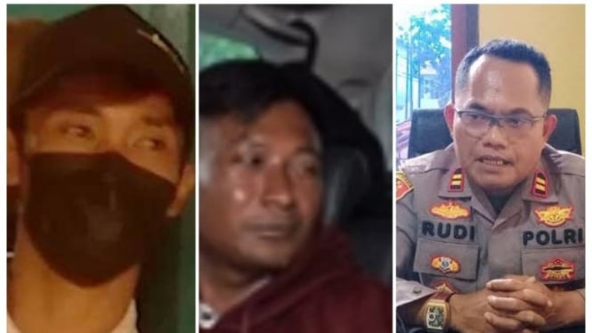 Potret kolase Aep, Dede dan Iptu Rudiana