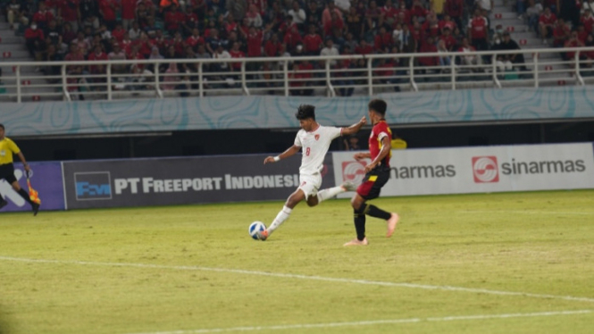 Tim U-19 Indonesia vs Timor Leste Asean U-19 Boys Championship 2024