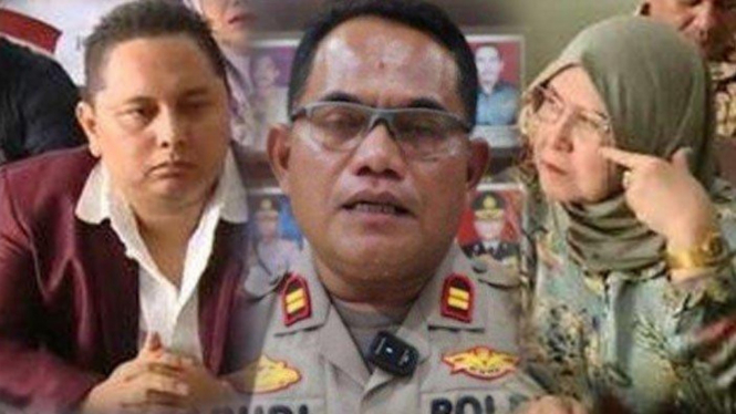 Foto Iptu Rudiana dan Kuasa Hukum