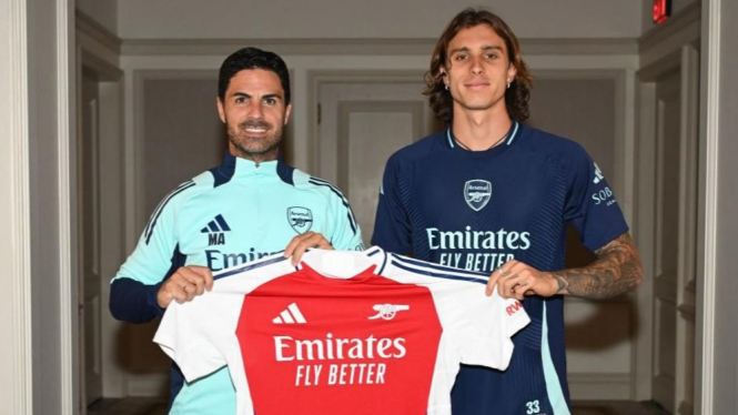 Riccardo Calafiori resmi ke Arsenal