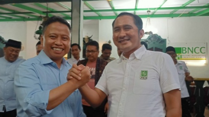 Supian Suri (kiri) dan Chandra Rahmansyah untuk Pilkada Depok