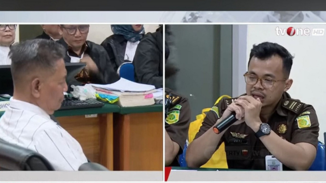 tangkapan gambar sidang PK Saka Tatal