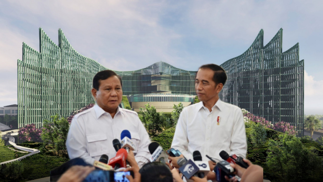 Foto Jokowi dan Prabowo