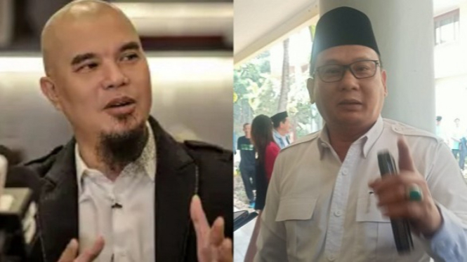 Gerindra, Hamzah (kanan) dan Ahmad Dhani dukung Supian Depok