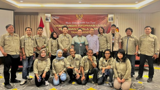 KPU bersama IJTI Korda Depok