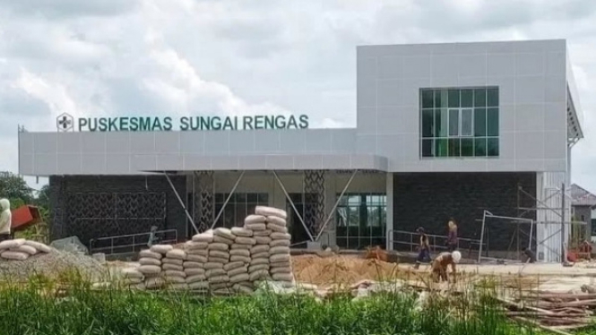 Gedung Puskesmas Sungai Rengas di Kubu Raya