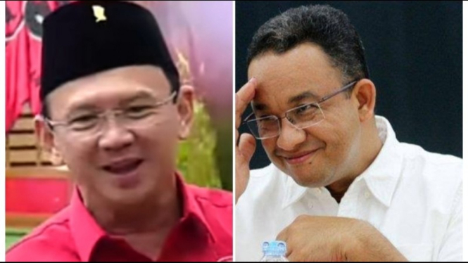 Potret kolase Anies dan Ahok