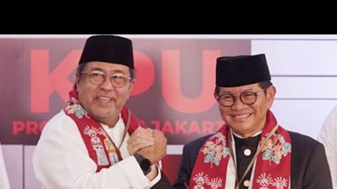 Potret Rano Karno dan Pramono Anung