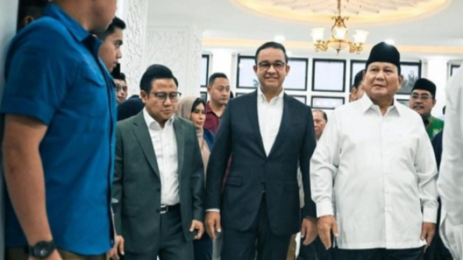 Anies Baswedan bersama Prabowo