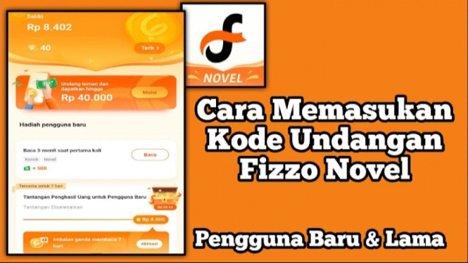 Kode undangan Fizzo Novel