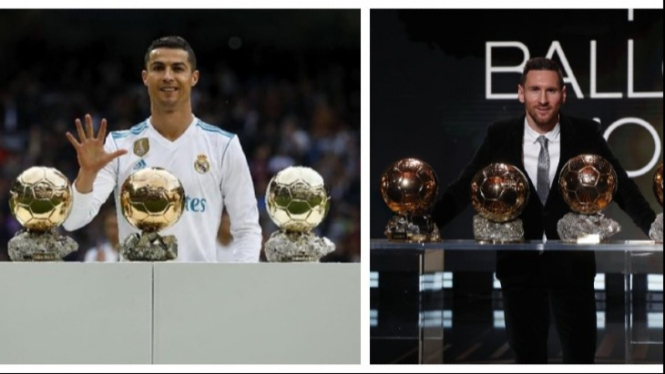 Ballon d'Or Ronaldo dan Messi