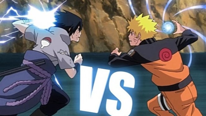 Pertarungan terakhir Naruto vs Sasuke