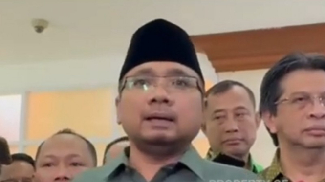 Potret Menteri Agama Yaqut Cholil Qoumas