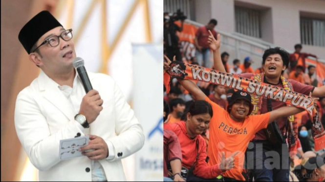 Kolase Ridwan Kamil dan Jakmania