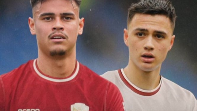 Pemain naturalisasi Timnas Indonesia Mees Hilgers dan Eliano Reijnders