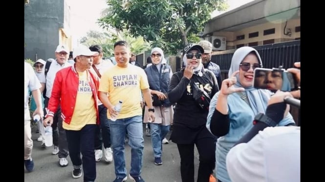 Gerakan Akar Rumput Golkar untuk Supian Suri Gelar Gerak Jalan Sehat