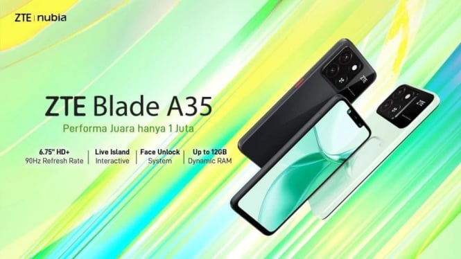 ZTE Blade A35 Meluncur di Indonesia