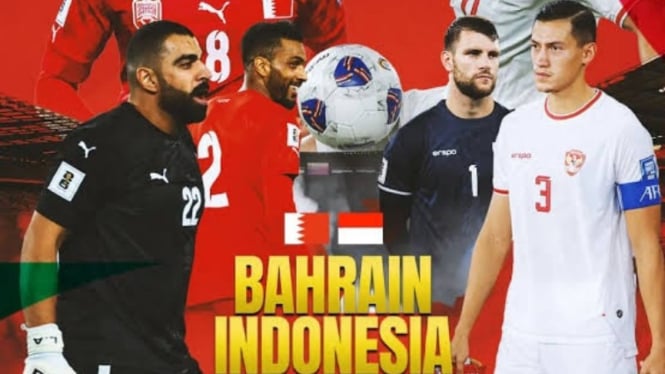 Potret ilustrasi Bahrain vs Indonesia