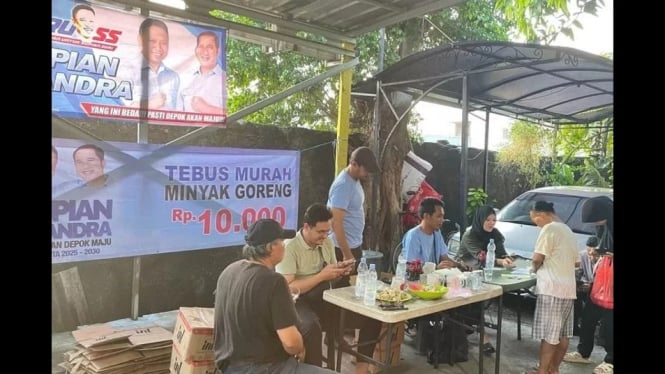 Relawan Supian-Chandra Gelar Pasar Murah