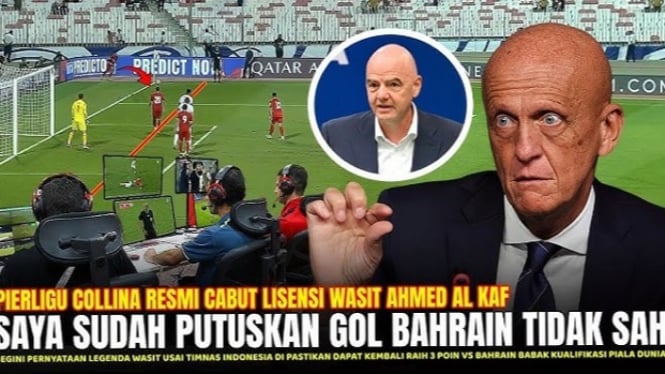 Laga kontroversi wasit Ahmed Al Kaf soal Timnas Indonesia vs Bahrain