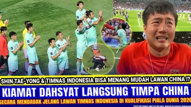 Ilustrasi Timnas Indonesia vs China jelang Piala Dunia 2026