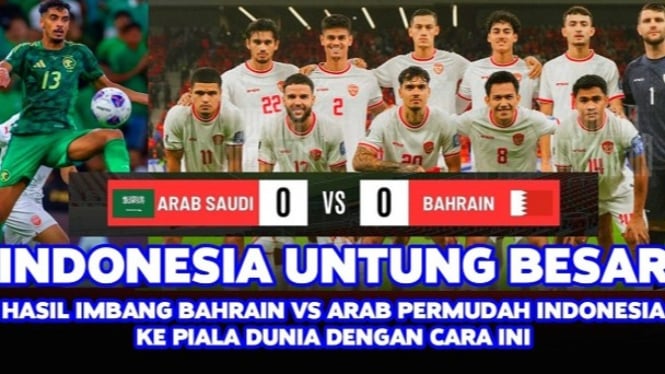 Laga Timnas Indonesia di balik duel Arab Saudi vs Bahrain