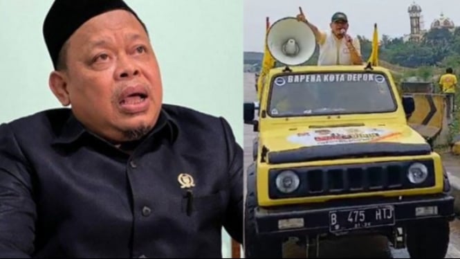 Pimpinan DPRD Depok, Tajudin Tabri alias HTJ soal mobil plat bodong