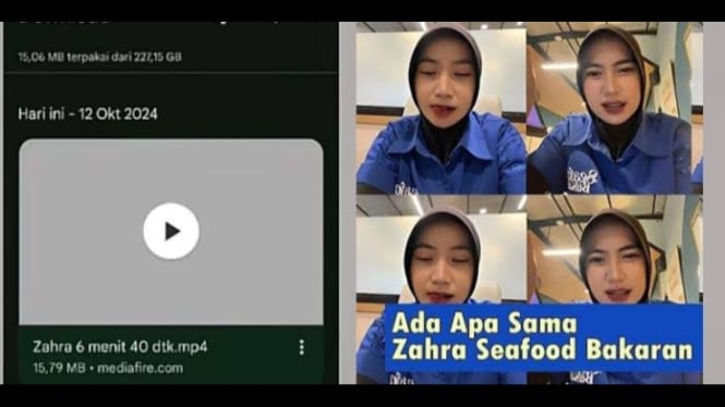 Potret kolase video viral 6 menit 40 detik