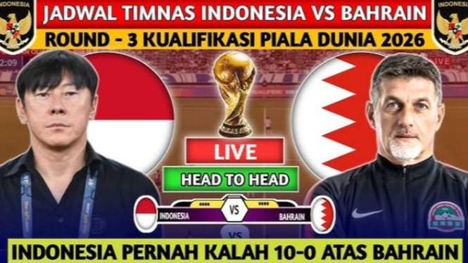 Timnas Indonesia vs Bahrain berebut tiket Piala Dunia 2026