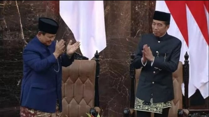 'Terima Kasih Pakde Jokowi' Menggema di MPR